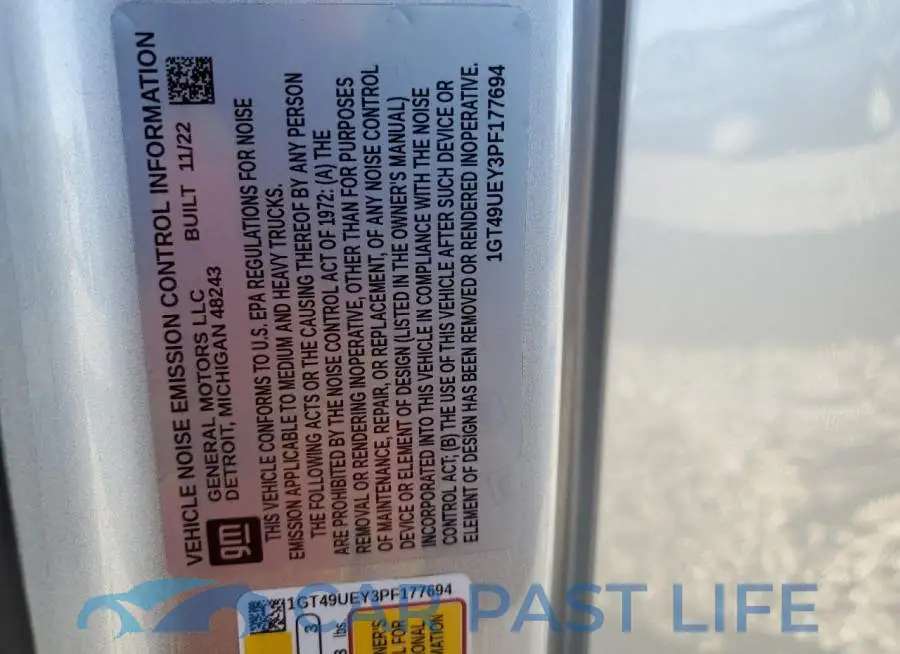 1GT49UEY3PF177694# 13