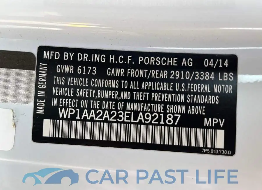WP1AA2A23ELA92187# 10