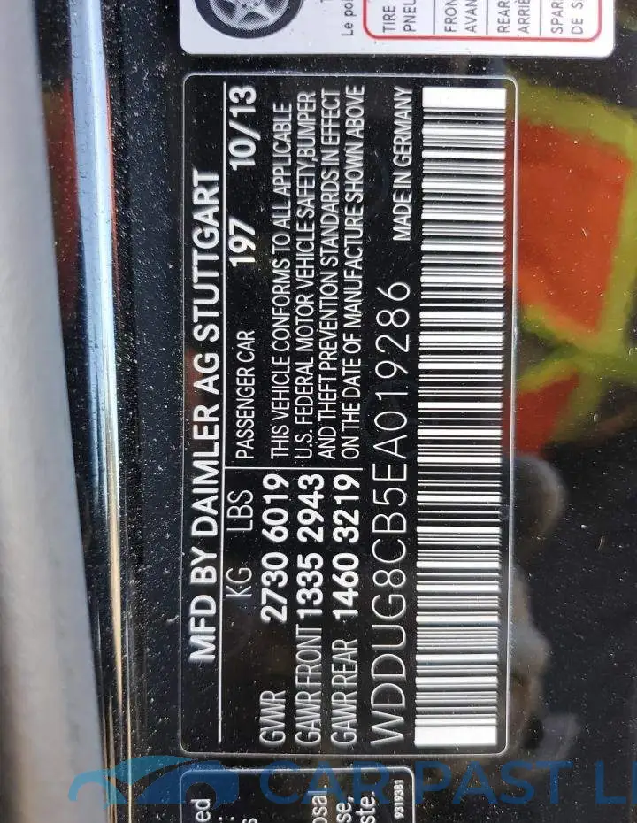 WDDUG8CB5EA019286# 13