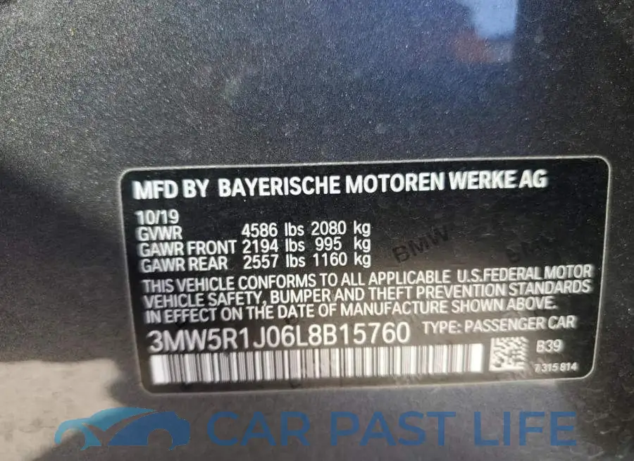 3MW5R1J06L8B15760# 10