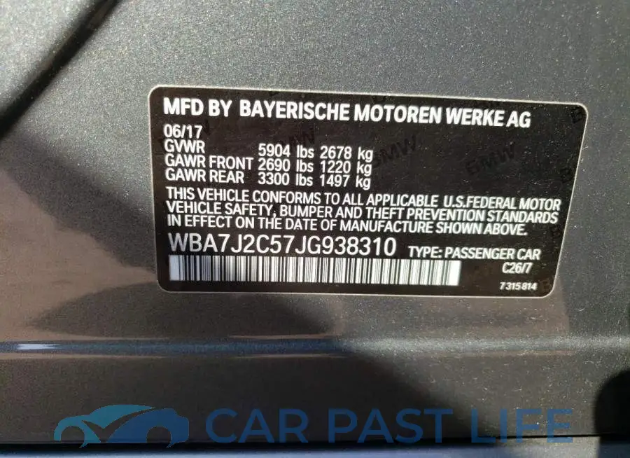WBA7J2C57JG938310# 12