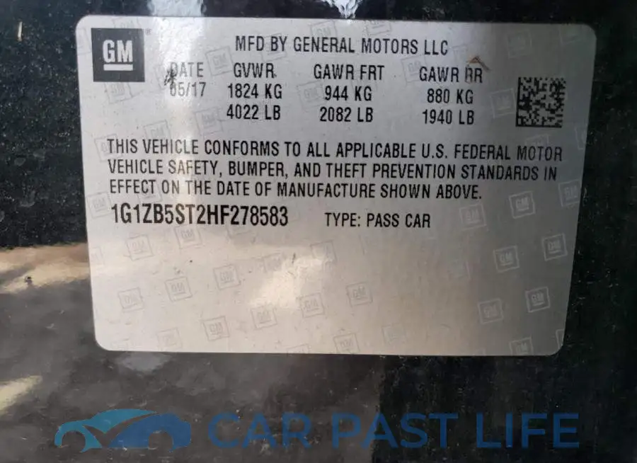 1G1ZB5ST2HF278583# 12