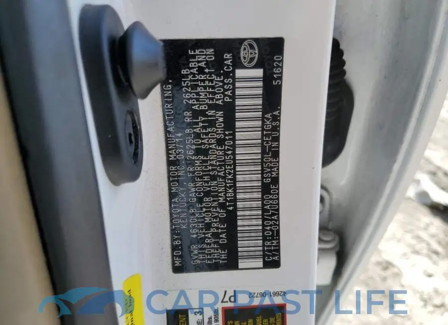 4T1BK1FK2EU547011# 13