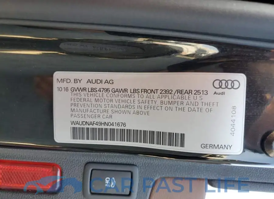WAUDNAF49HN041676# 13
