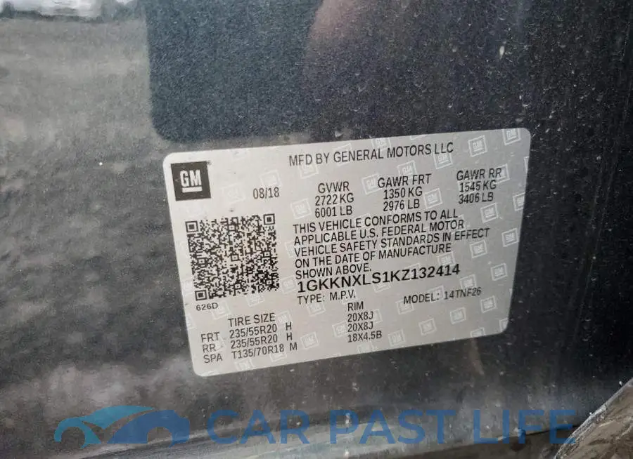1GKKNXLS1KZ132414# 13