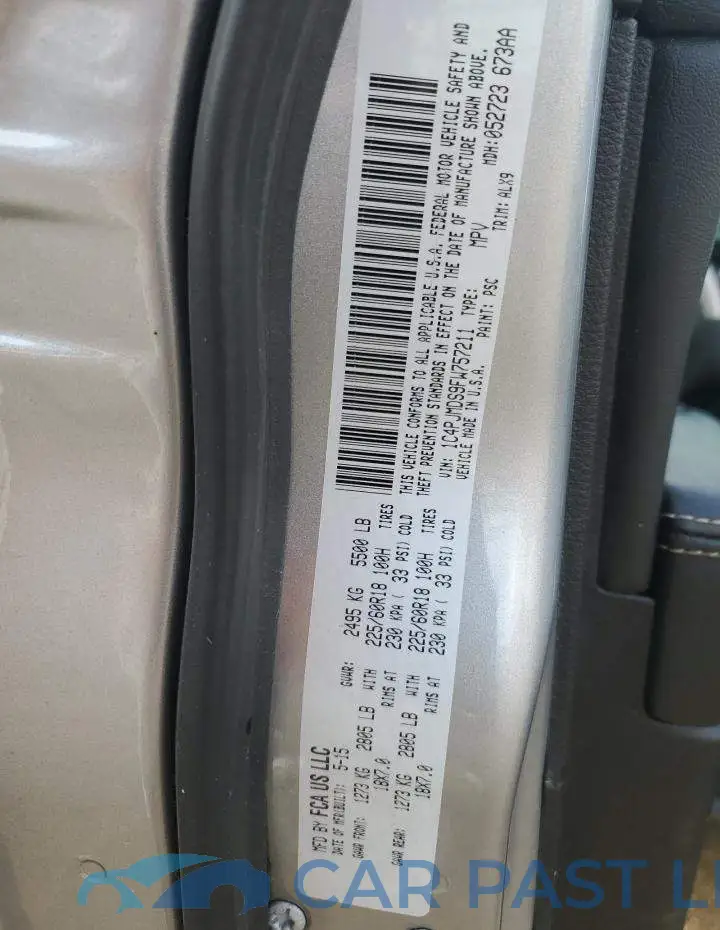 1C4PJMDS9FW757211# 13