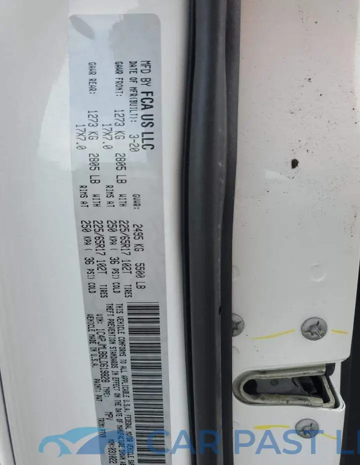 1C4PJMLB6LD619828# 12