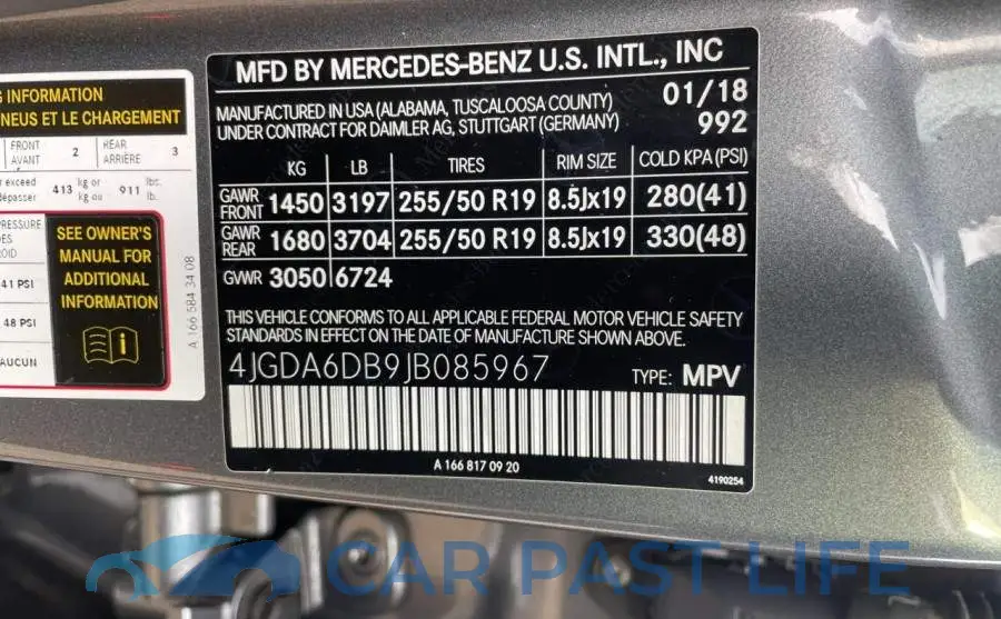 4JGDA6DB9JB085967# 10