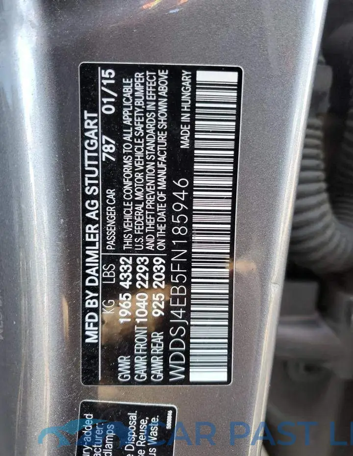 WDDSJ4EB5FN185946# 12