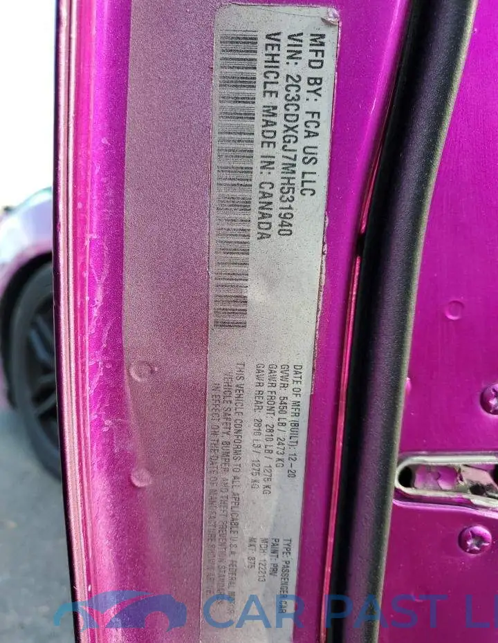 2C3CDXGJ7MH531940# 12