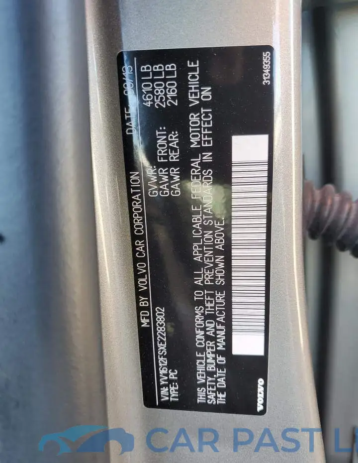 YV1612FSXE2283802# 13