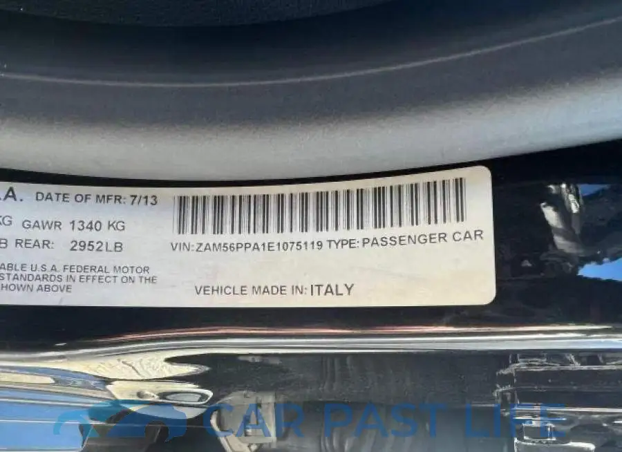 ZAM56PPA1E1075119# 10
