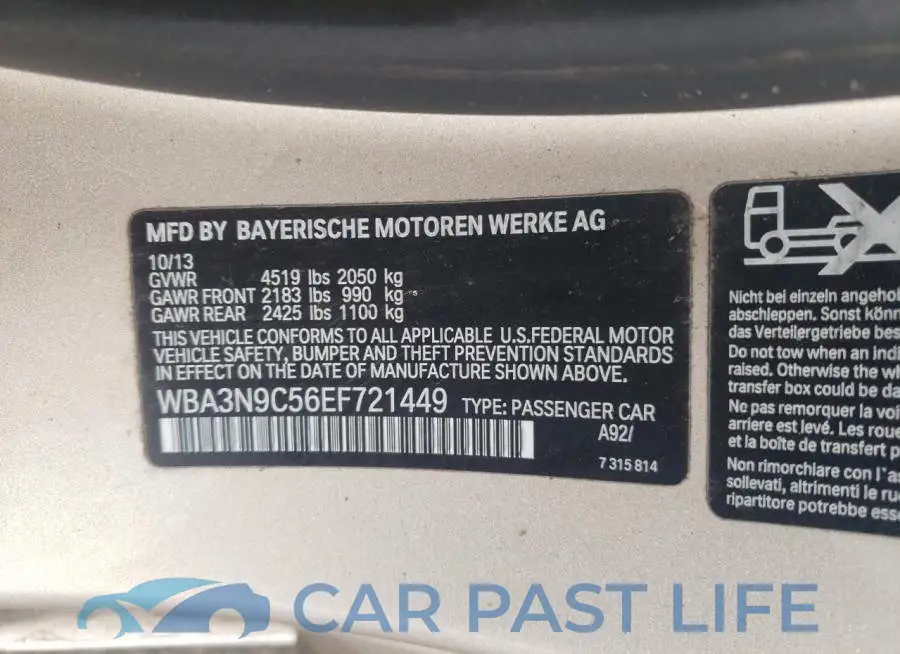 WBA3N9C56EF721449# 12