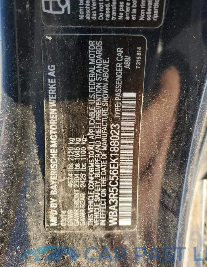 WBA3R5C56EK188023# 12