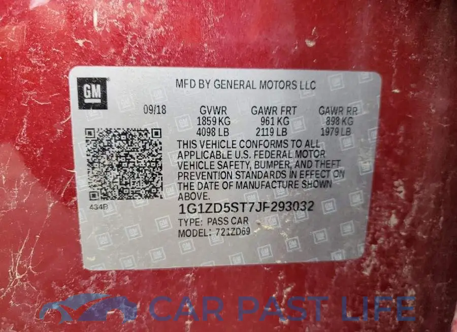 1G1ZD5ST7JF293032# 12