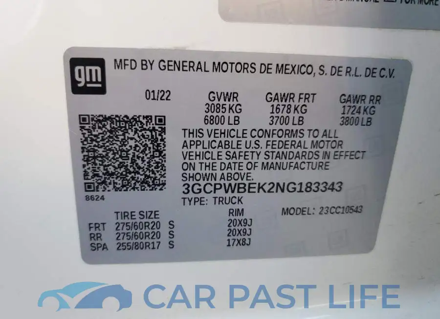 3GCPWBEK2NG183343# 12