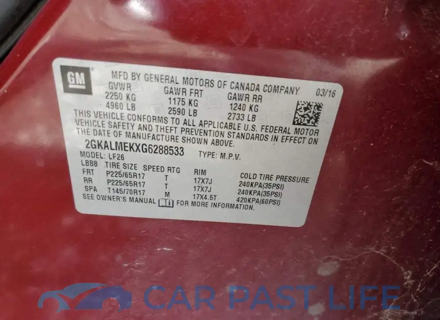 2GKALMEKXG6288533# 13
