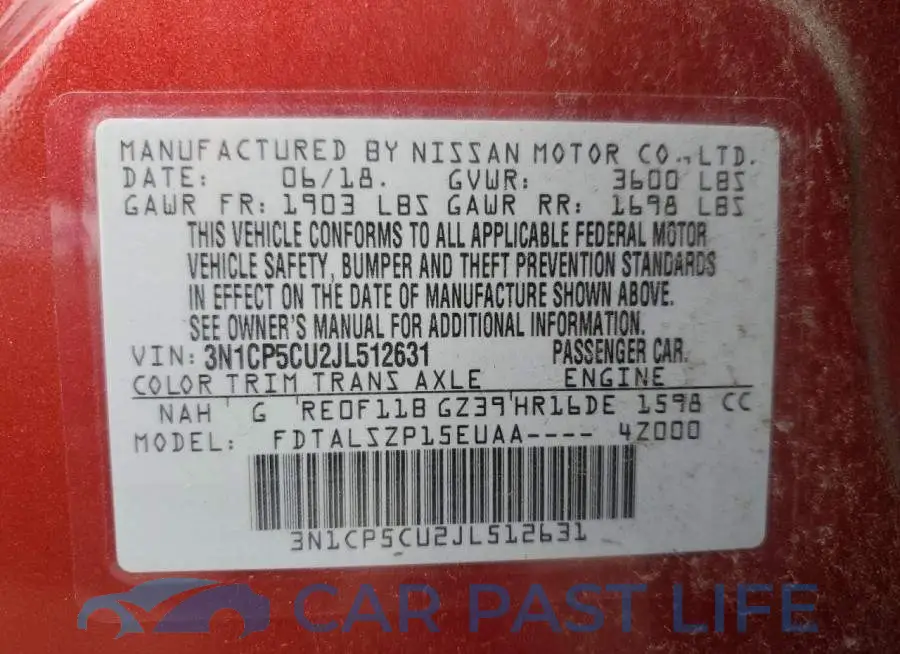 3N1CP5CU2JL512631# 13