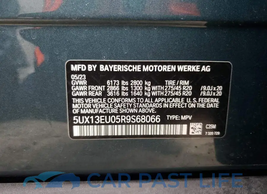 5UX13EU05R9S68066# 13