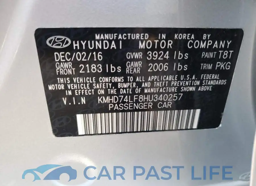 KMHD74LF8HU340257# 13