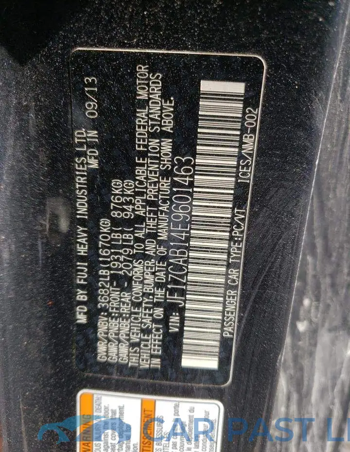 JF1ZCAB14E9601463# 12