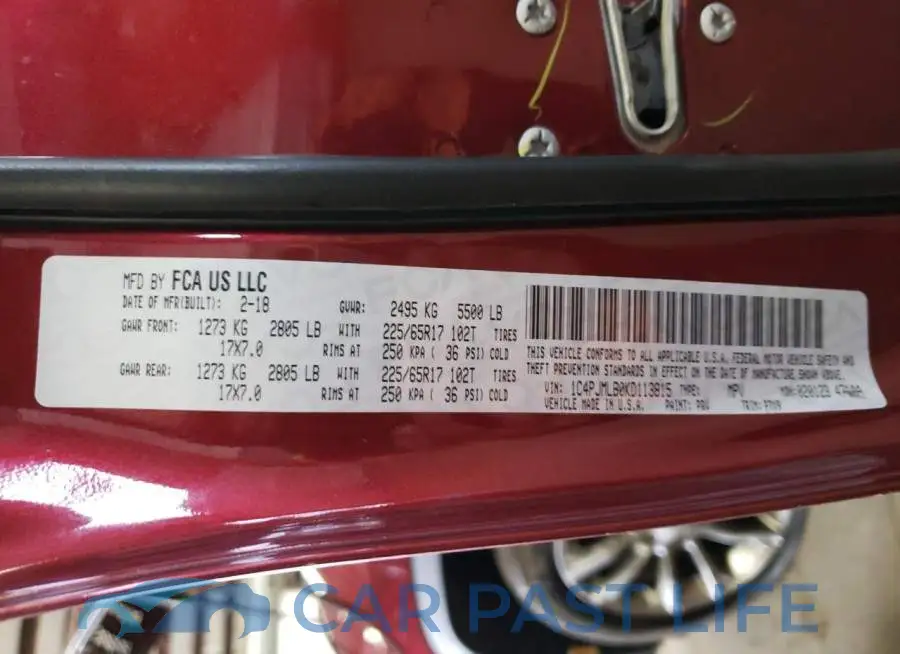 1C4PJMLB0KD113815# 12