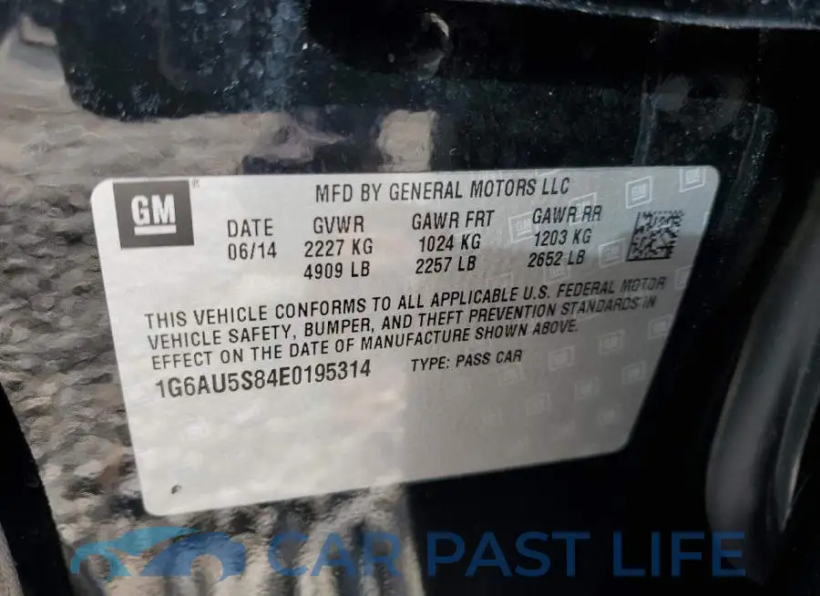 1G6AU5S84E0195314# 12
