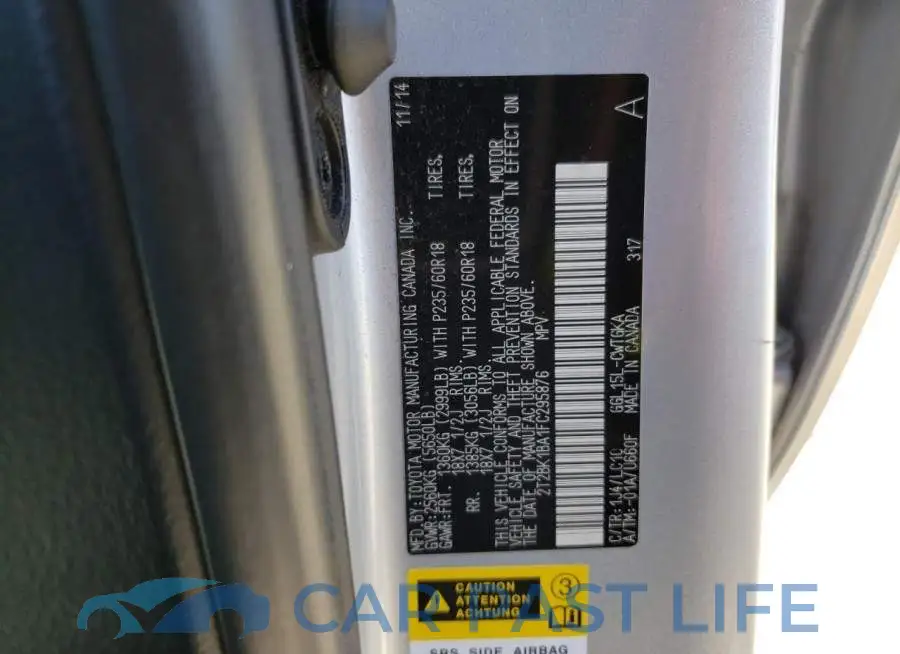 2T2BK1BA1FC295876# 13