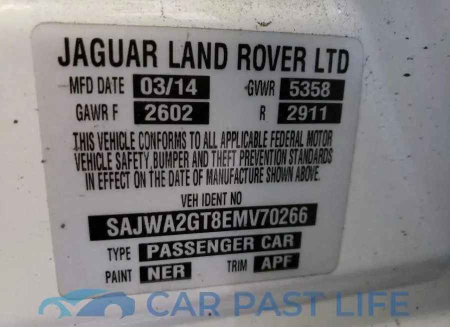 SAJWA2GT8EMV70266# 13