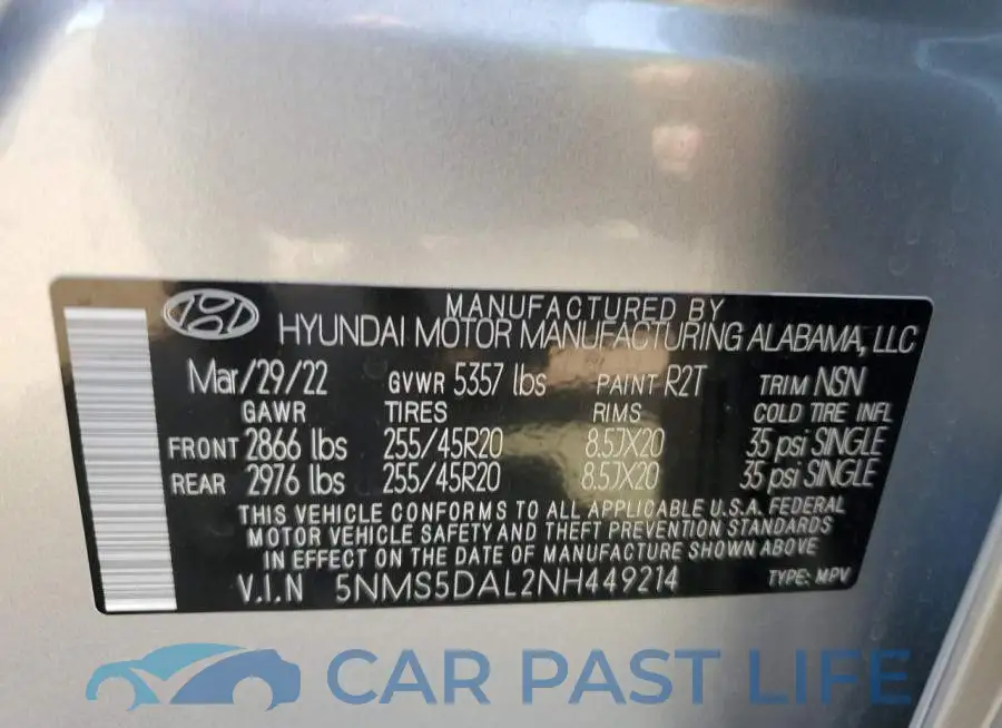 5NMS5DAL2NH449214# 14