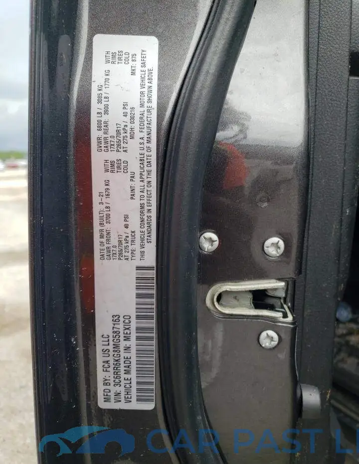3C6RR6KG8MG587163# 12