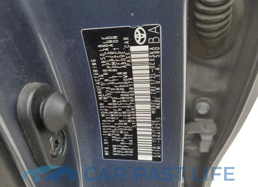 5YFBURHE7HP608178# 12