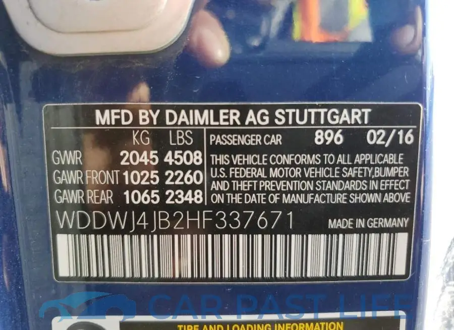 WDDWJ4JB2HF337671# 12
