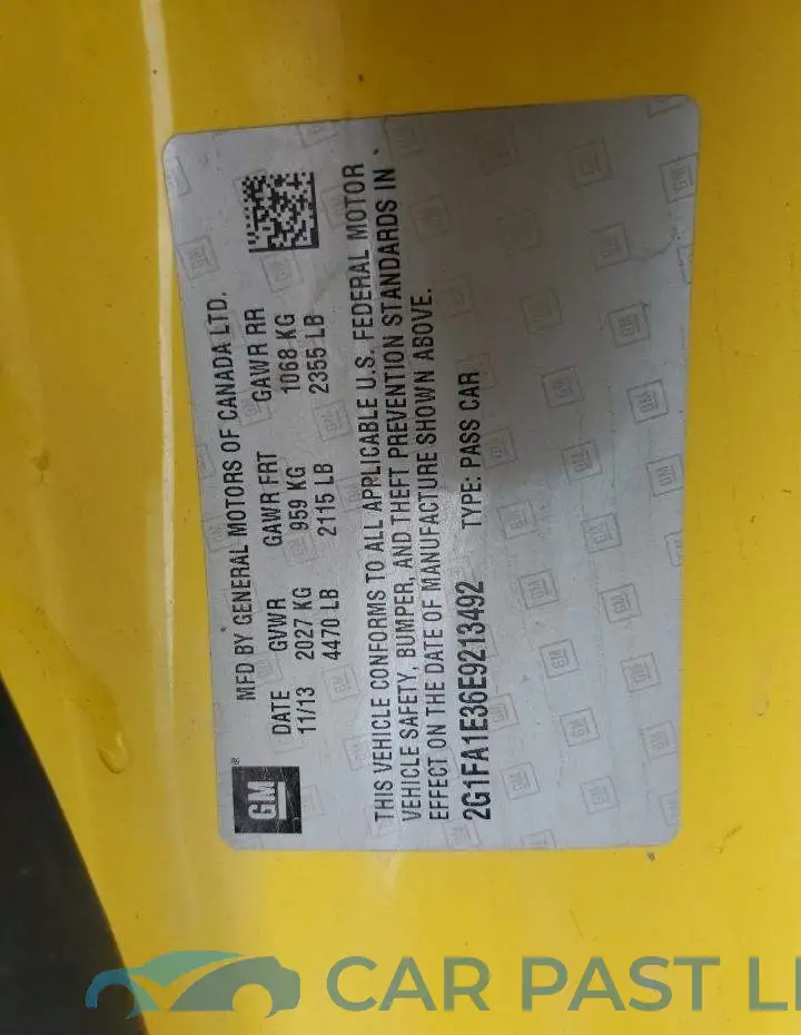 2G1FA1E36E9213492# 13