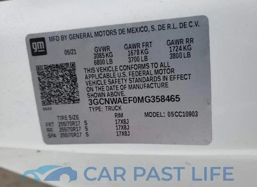 3GCNWAEF0MG358465# 13