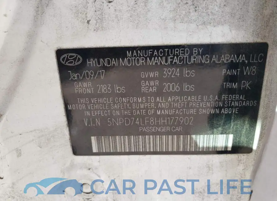 5NPD74LF8HH177902# 13
