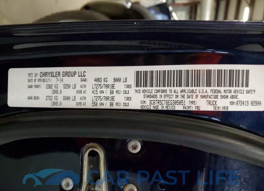 3C6TR5CT6EG305051# 12