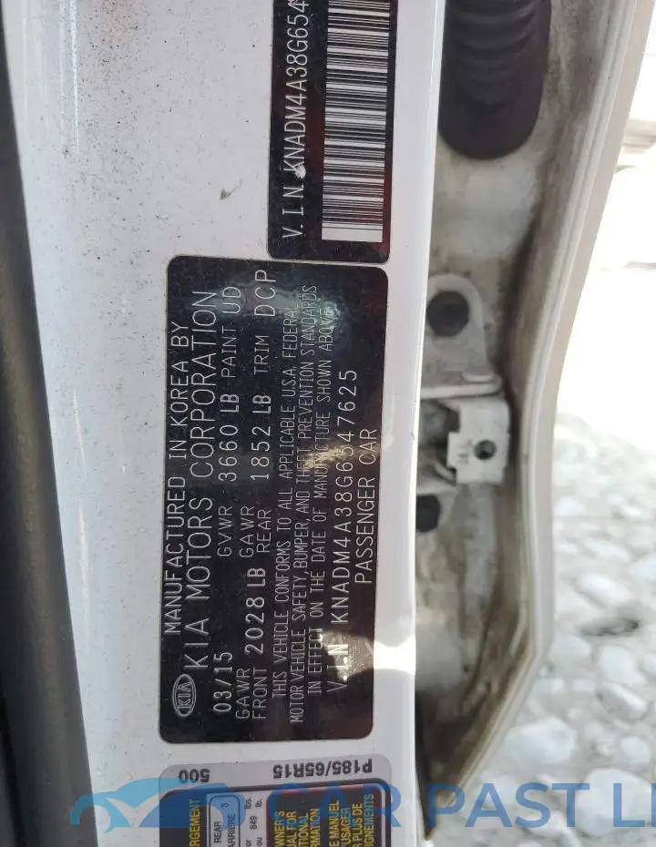 KNADM4A38G6547625# 13