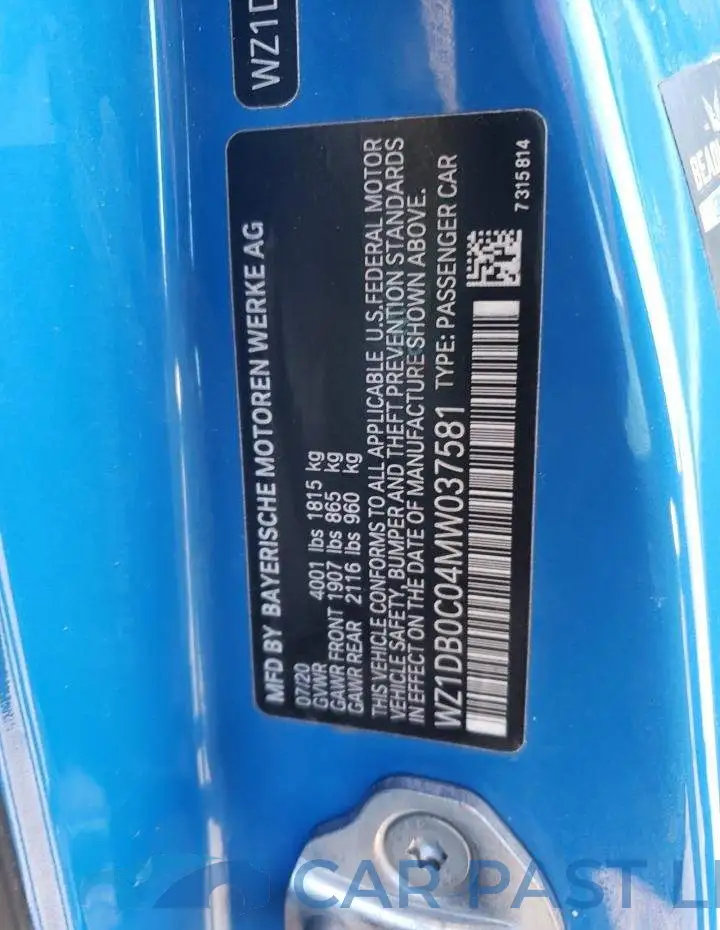 WZ1DB0C04MW037581# 12