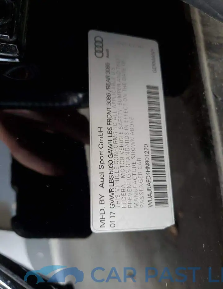 WUAJ5AFD4HN901220# 13