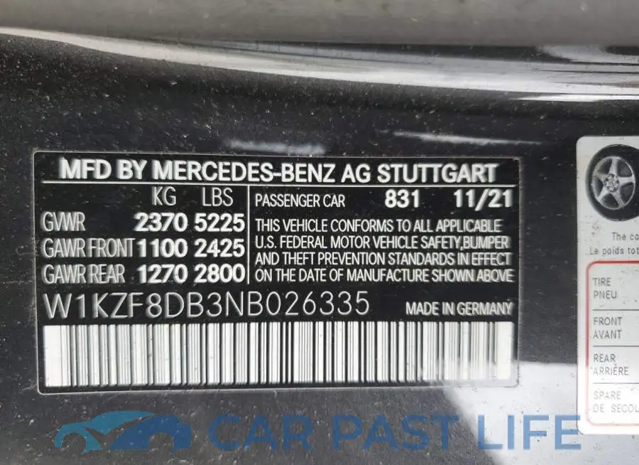 W1KZF8DB3NB026335# 12
