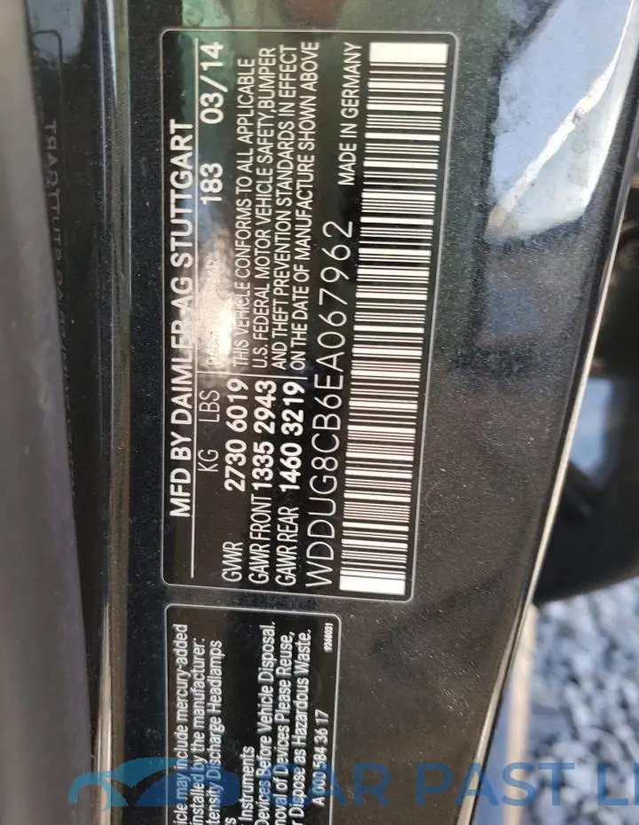 WDDUG8CB6EA067962# 12