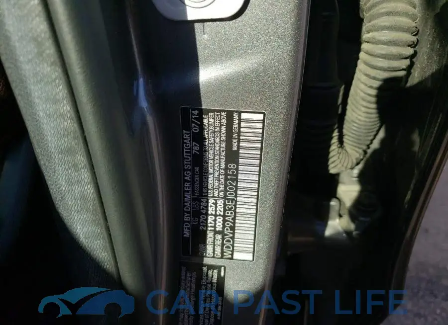 WDDVP9AB3EJ002158# 12