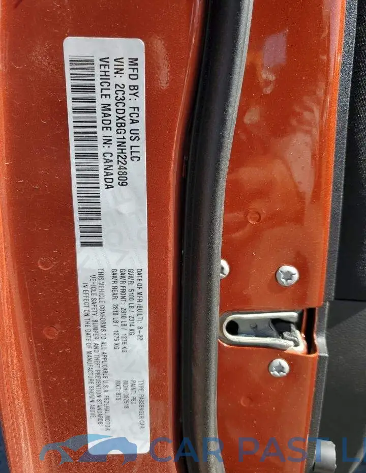 2C3CDXBG1NH224809# 12