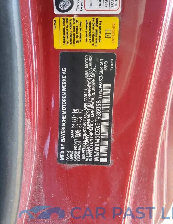 WMWXM5C5XET935956# 12