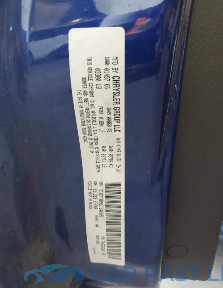 3C3CFFBRXET240083# 12