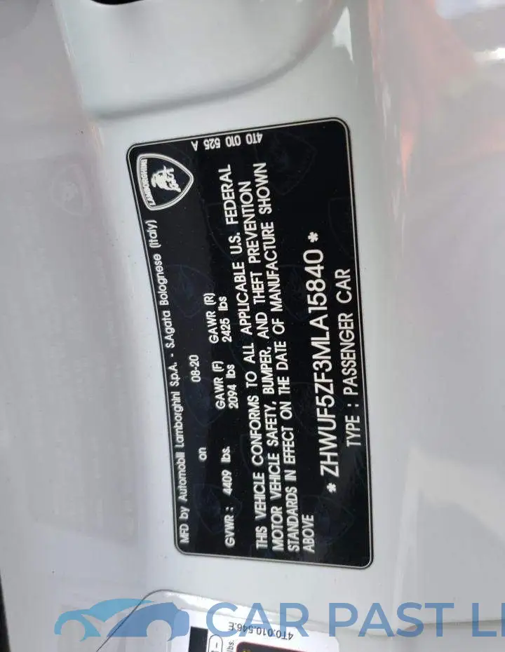 ZHWUF5ZF3MLA15840# 12