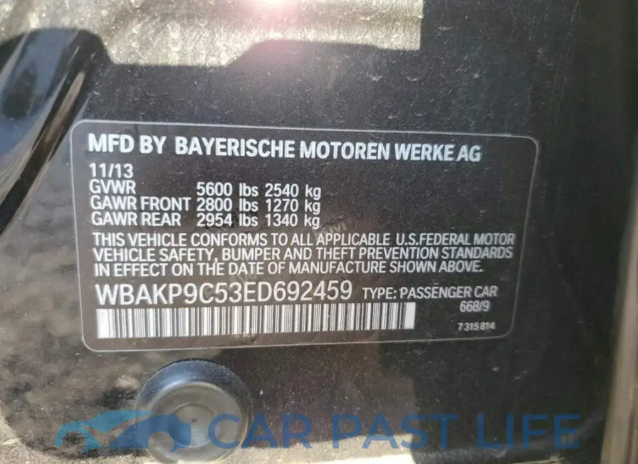 WBAKP9C53ED692459# 12