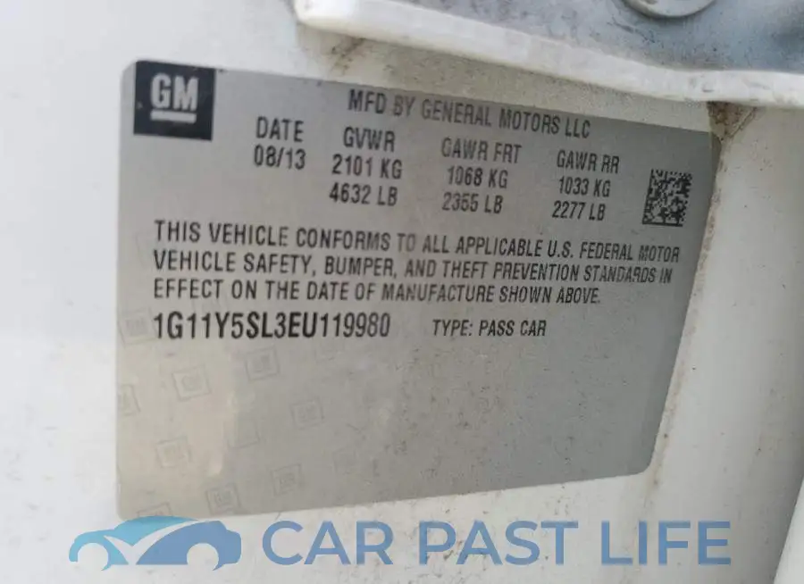 1G11Y5SL3EU119980# 12