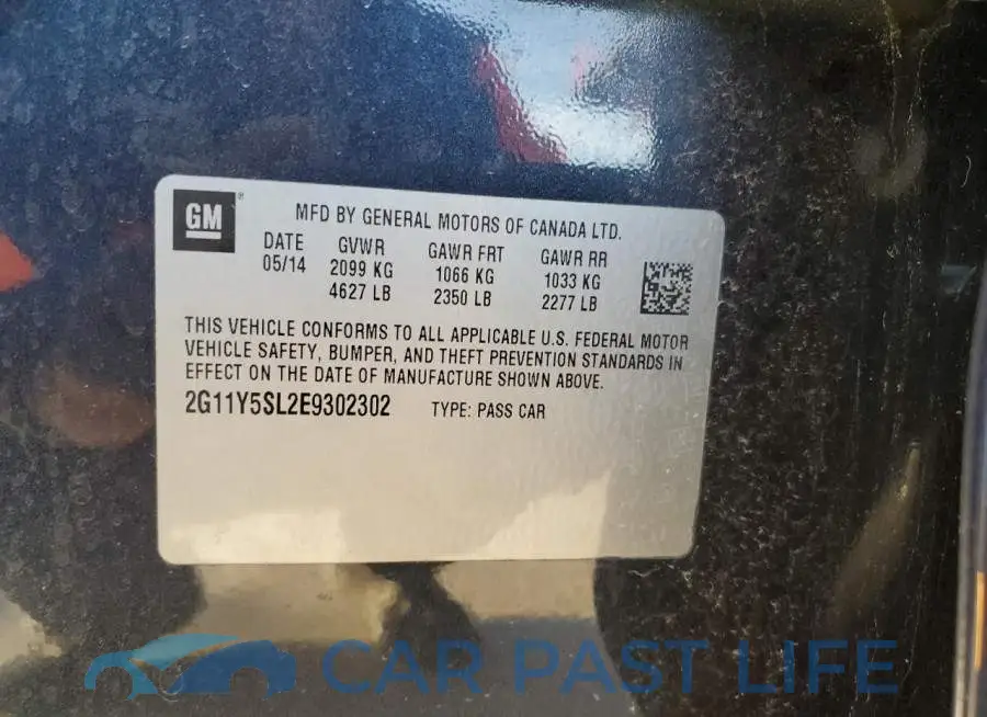 2G11Y5SL2E9302302# 13